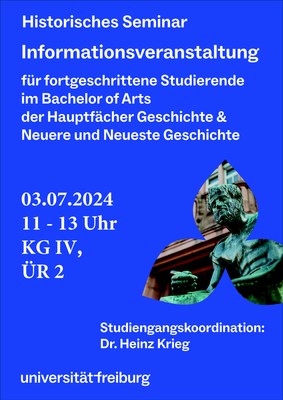 Informationsveranstaltung Fortgeschrittene B.A.-Studierende